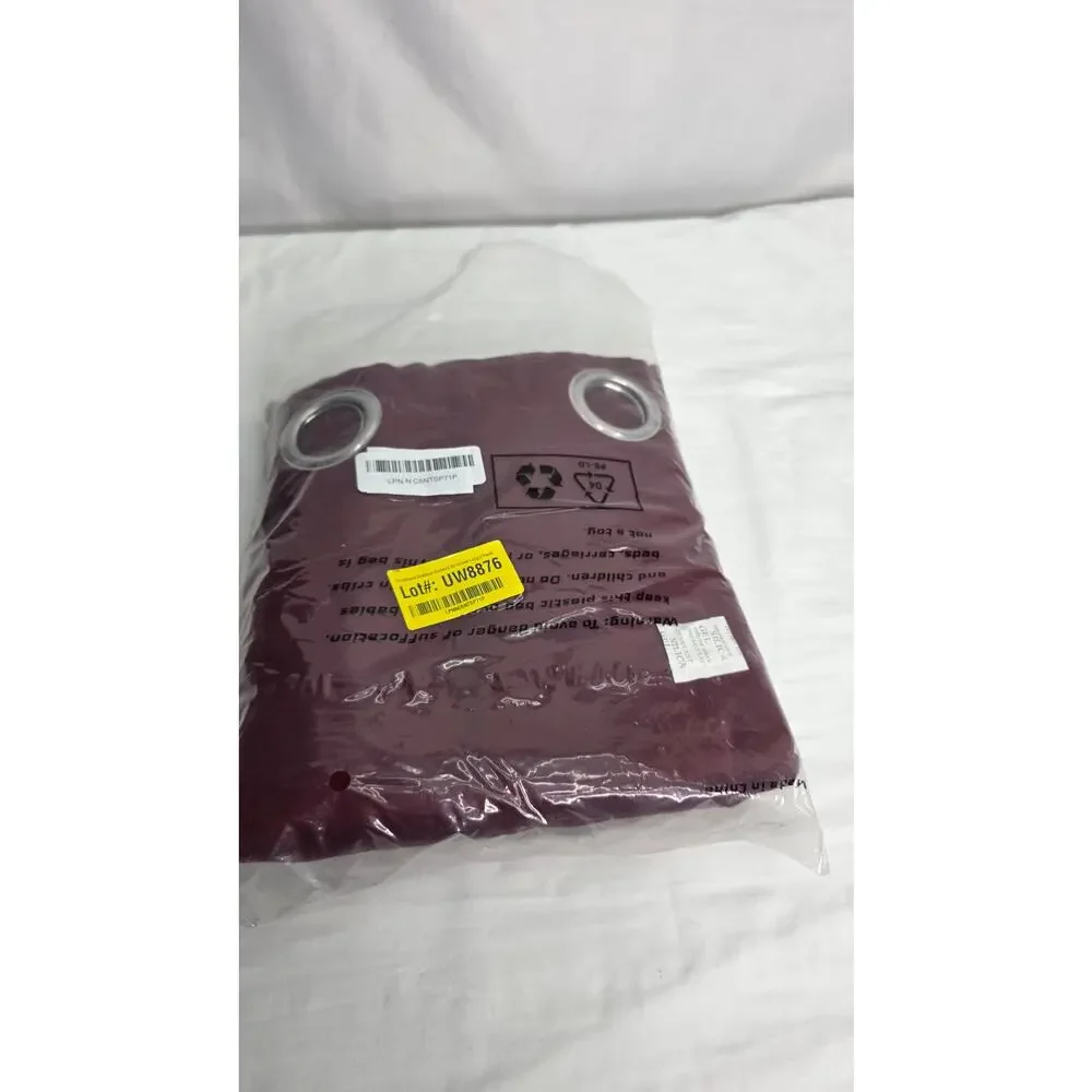 Burgundy Red Blackout Curtains Panels Set 52
